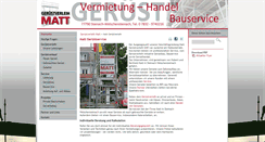 Desktop Screenshot of geruestverleih-matt.de